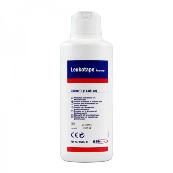 Leukotape Remover 350 ml : Solution liquide pour enlever l'adhésif des bandages Leukotape Remover 350 ml : Solution liquide pour enlever l'adhésif des bandages